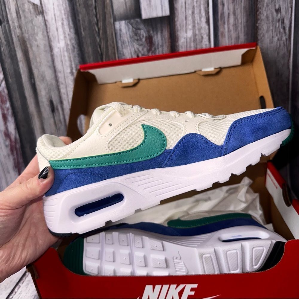 |NIB| NIKE Air Max SC Sail/Neptune Green-game Royal-white
